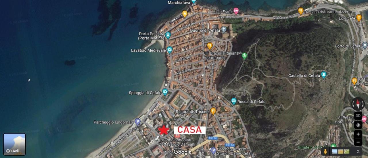 New Sea House Vicino La Spiaggia Del Lungomare Apartamento Cefalù Exterior foto
